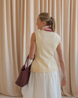 Melody Knit Vest- Butter Yellow