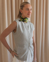 Melody Knit Vest- Grey