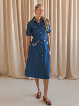 Vivienne Embroidered Shirtdress