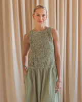 Emerald Gingham Dress