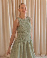 Emerald Gingham Dress