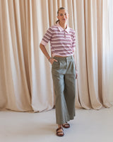 Olive Linen Trouser