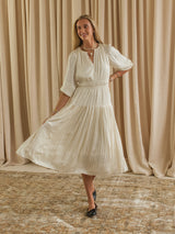 Alexa Pleated Midi Dress