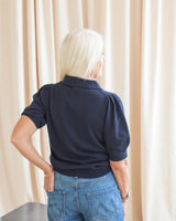 Alice Knit Polo- Navy