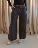 Taylor Wide Leg Pant - Charcoal