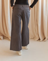 Taylor Wide Leg Pant - Charcoal