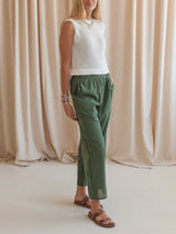 Seaside Stripe Pants - Green