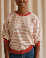 Boston Stripe Sweatshirt - Red