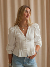 Penelope Pleated Blouse