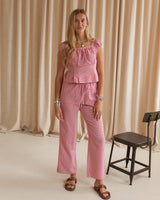 Cherry Gingham Top