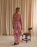 Cherry Gingham Pant