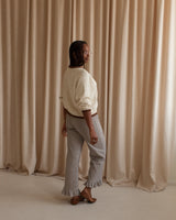 Jenny Gingham Pants- Brown