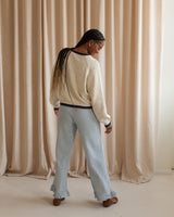 Jenny Gingham Pants- Blue