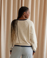 Cammy Pointelle Cardigan - Navy