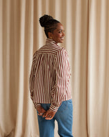 Mabel Bow Blouse - Burgundy