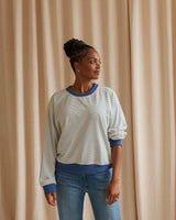 Boston Stripe Sweatshirt - Blue