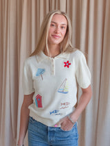 Laguna Embroidered Knit