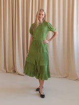 Carla Pleated Midi Dress