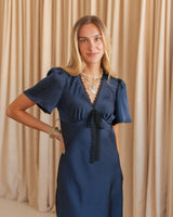 Eve Slip Dress - Navy
