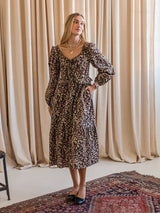 Espresso Animal Print Dress
