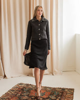 Mara Slip Skirt - Black