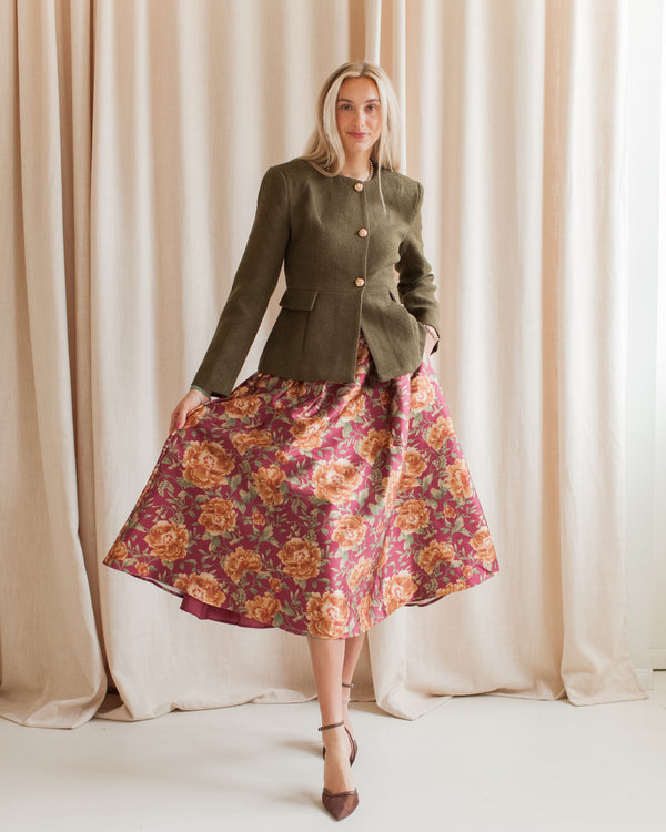 Norah Floral Midi Skirt