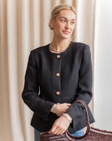 Sloane Tweed Blazer - Black
