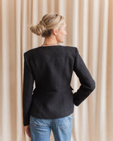 Sloane Tweed Blazer - Black