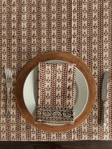 Maison de Frédéric Tablecloth- Brown Vine
