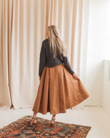 Madison Midi Skirt - Camel