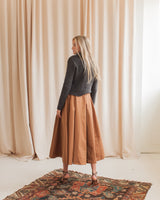 Madison Midi Skirt - Camel