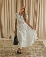 Edith Eyelet Skirt