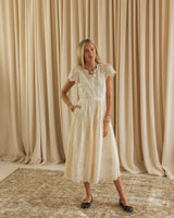 Lucille Eyelet Maxi Dress - Ivory