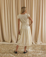 Lucille Eyelet Maxi Dress - Ivory