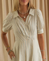 Natalie Striped Midi Dress