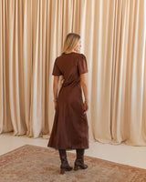Eve Slip Dress - Brown