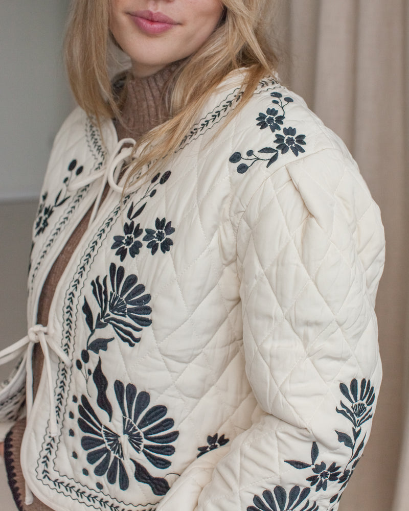 Clara Embroidered Quilted Jacket