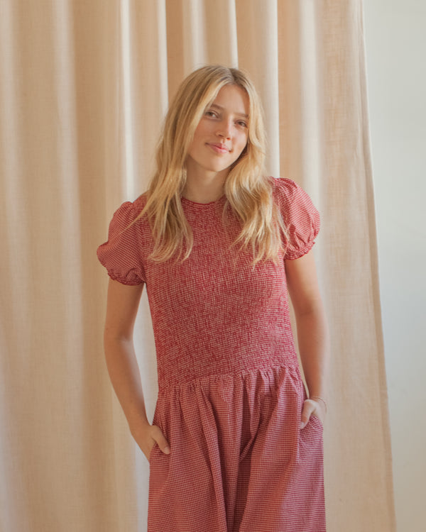 Madeline Smocked Midi Dress