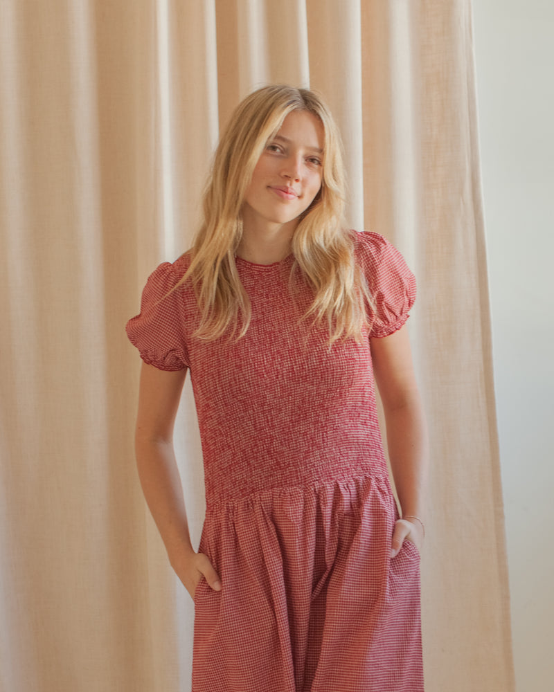 Madeline Smocked Midi Dress