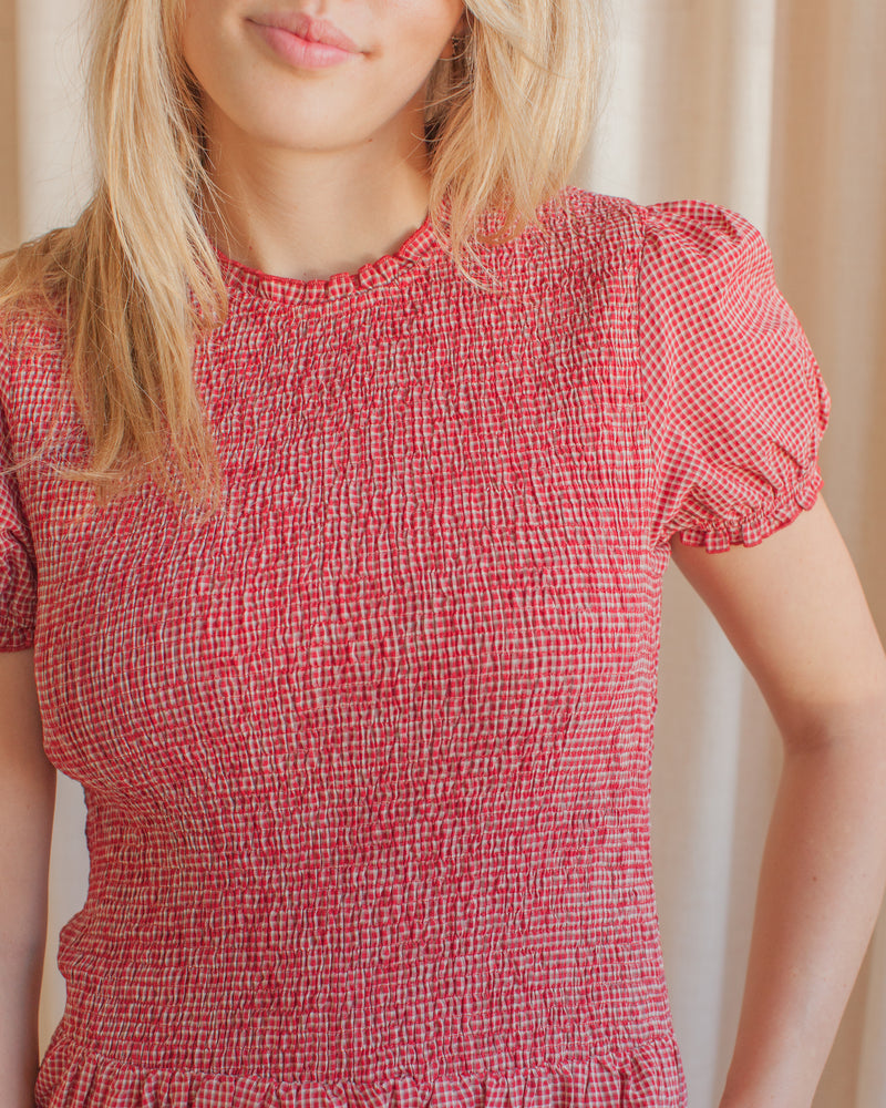 Madeline Smocked Midi Dress