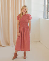 Madeline Smocked Midi Dress