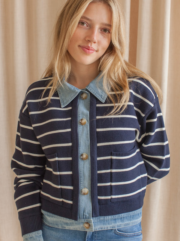 Dani Striped Cardigan