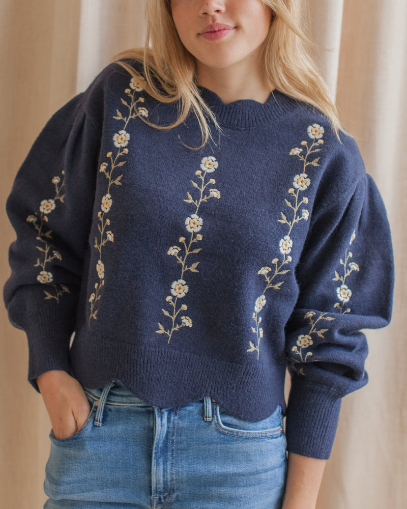 Heidi Embroidered Sweater