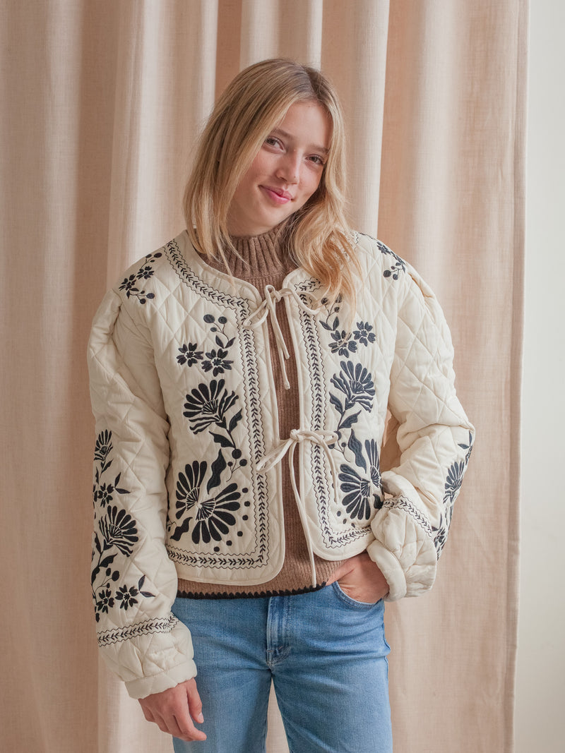 Clara Embroidered Quilted Jacket