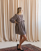 Mocha Stripe Mini Dress