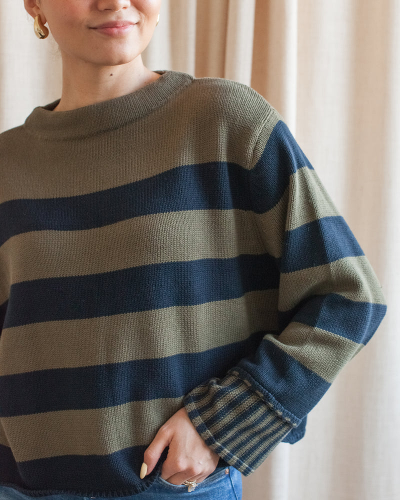 Navy/Olive Kensington Sweater