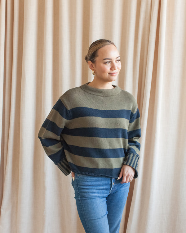 Navy/Olive Kensington Sweater