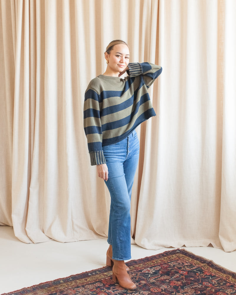 Navy/Olive Kensington Sweater