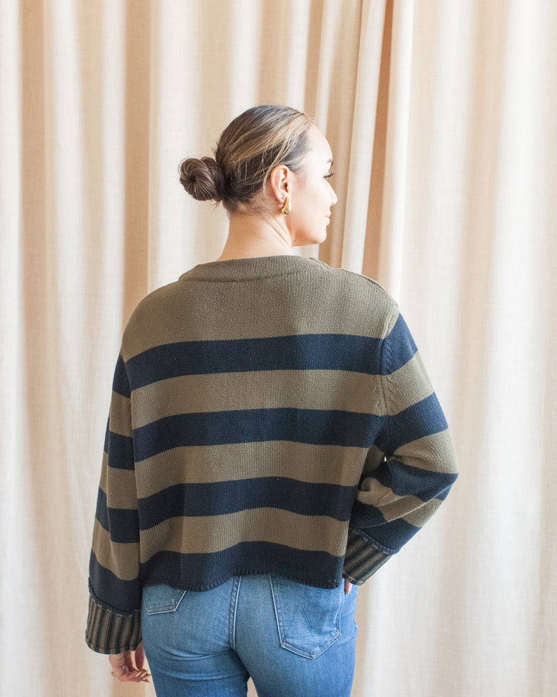 Navy/Olive Kensington Sweater