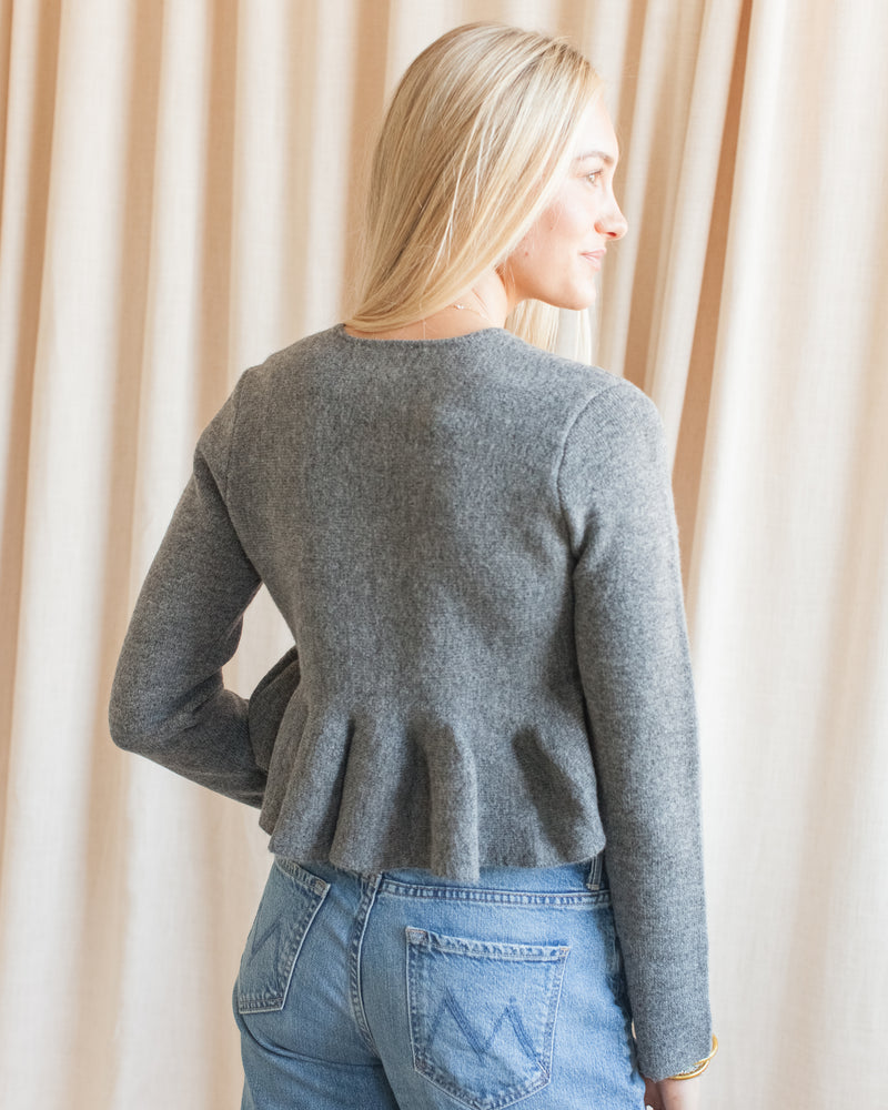 Peplum Knit Jacket